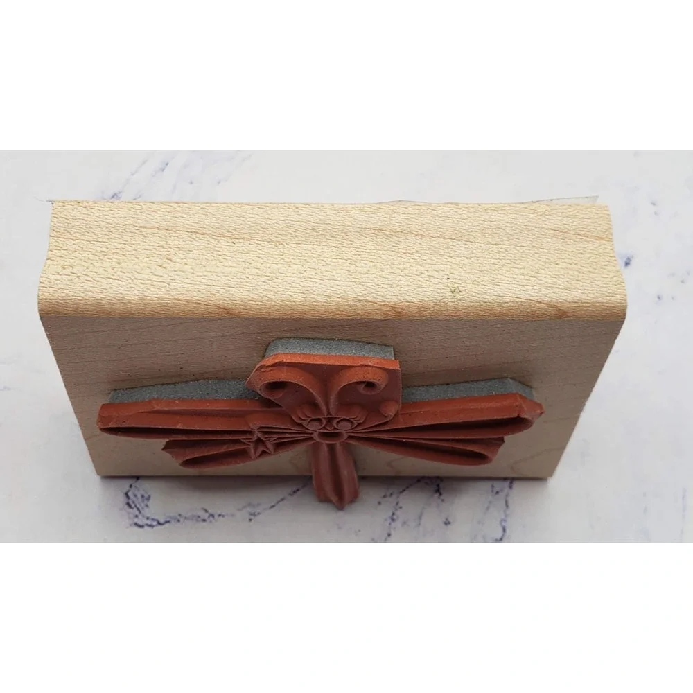 Stampin Up Cute As A Bug Star Delivery Dragonfly Wood Mounted Rubber Stamp